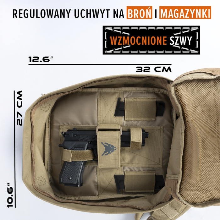 Torba AceTechnik Schakal na broń i słuchawki - coyote